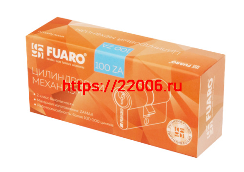 Цилиндровый Fuaro (Фуаро) механизм (100 ZA/80) 1000ZAKey80(30+10+40) CP хром 5Key фото 3
