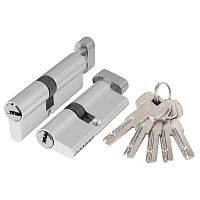 Цилиндровый Ajax (Аякс) механизм (AZ202/100) AZ2002Knob100 (40+10+50) CP хром с вертушкой