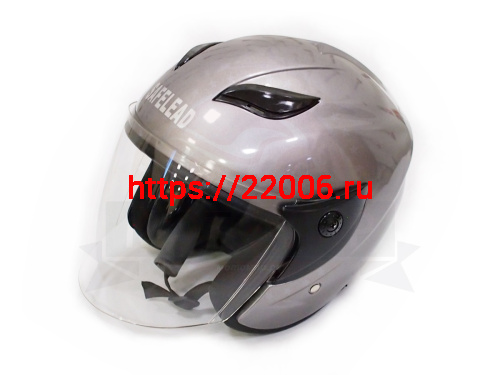 Шлем открытый "Safelead" HF-255В "колобки" Honda Grey размер S