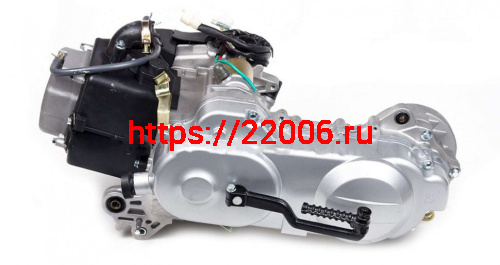 Двигатель 80cм3 139QMB  база под 10" колесо, короткая ось (карбюр., CDI, кат.заж.,фильтр
