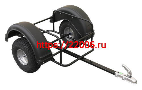 Прицеп для мотовездехода  (ИТМ) колеса 10", ПОД ФАРКОП, без корыта, корыто отдельно код.38490(НАБОР)