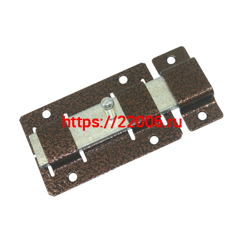 Задвижка дверная ЗД-02 (ПД) пол.медь