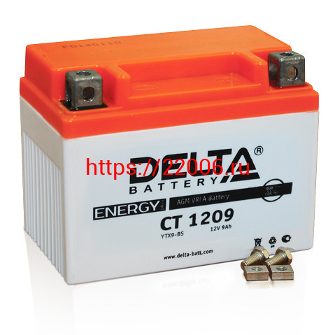 АКБ DELTA CT 1209 YTX9-BS (152*87*105) АКБ DELTA CT 1209 YTX9-BS (152*87*105)