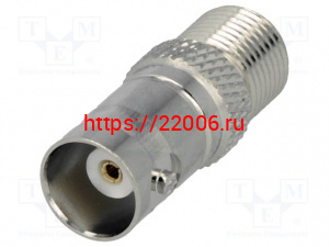 BNC гнездо-F гнездо переходник BNC гнездо-F гнездо переходник
