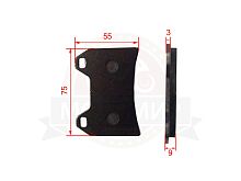 Колодки тормозные дисковые перед. CB400 (фирменные) (компл.-2шт.)