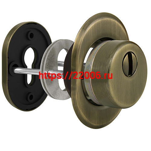 Броненакладка Fuaro (Фуаро) DEF.CRE/OV-set.9726 (DEF 9726) M6x90 врезная с чашкой AB-6 зелёная бронза