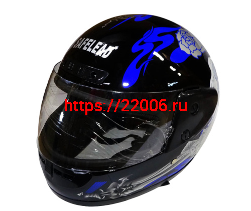 Шлем интеграл "Safelead" HF-101 NEW черный (Q19B)(Q29) размер L