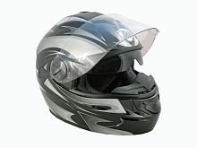 Мотошлем THH T-797 №2 black/ silver (M)