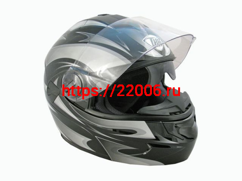Мотошлем THH T-797 №2 black/ silver (M) Мотошлем THH T-797 №2 black/ silver (M)