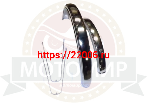 Крылья для детского велосипеда 20" хромированные, ''Кама'' (пара) (TRB-1263) фото 2