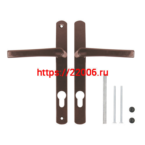 Ручка Punto (Пунто) на планке HANDLE.85.25.67-75 RAL 8017 коричневый фото 3 Ручка Punto (Пунто) на планке HANDLE.85.25.67-75 RAL 8017 коричневый фото 3