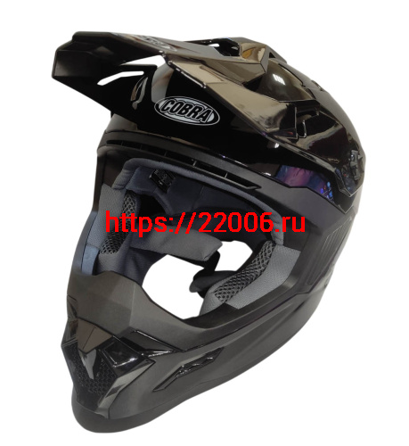 Шлем кроссовый COBRA EC H333, черный, размер M