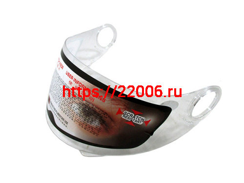 Стекло для мотошлема 823/826 прозрачное Стекло для мотошлема 823/826 прозрачное