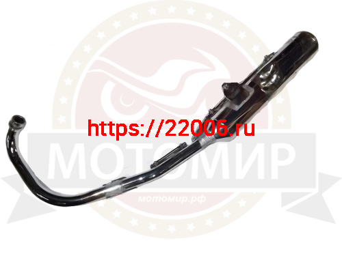 Глушитель YBR125 в сборе с коленом фото 2 Глушитель YBR125 в сборе с коленом фото 2
