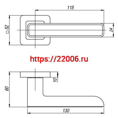 Ручка Punto (Пунто) раздельная K.QR52.MARS (MARS QR) SN/WH-19 матовый никель/белый фото 2 Ручка Punto (Пунто) раздельная K.QR52.MARS (MARS QR) SN/WH-19 матовый никель/белый фото 2