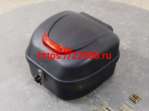 Кофр задний пластик JX Альфа, черный матовый Кофр задний пластик JX Альфа, черный матовый