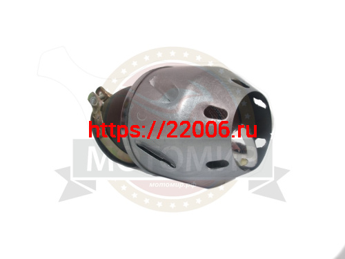 Фильтр воздушный нулевого сопротивления (1670) КОРПУС НЕОН1 серебристый, d=42, сетка, к К65, К68 фото 2