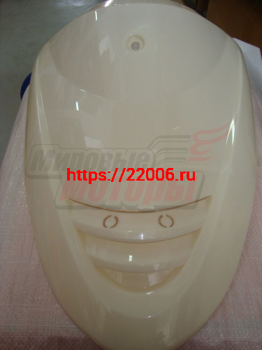 Облицовка передняя верхняя YB50QT-3 Racer Meteor/ ACTIV (ВНИЗУ РЕШЁТКА) некрашенная