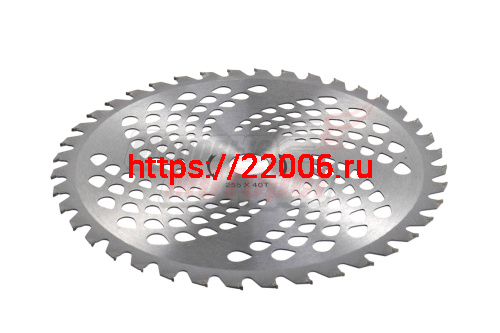 Нож мет. 255мм 40z (25.4*1.3*40T) (с победитовыми напайками) Нож мет. 255мм 40z (25.4*1.3*40T) (с победитовыми напайками)