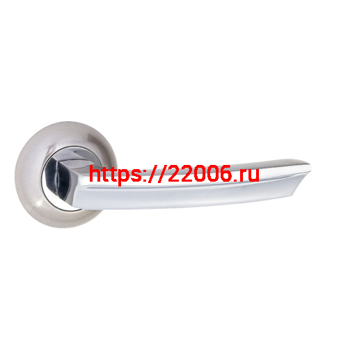 Ручка Ajax (Аякс) раздельная R.JR54.SIGMA (SIGMA JR) SN/CP-3 матовый никель/хром 140мм