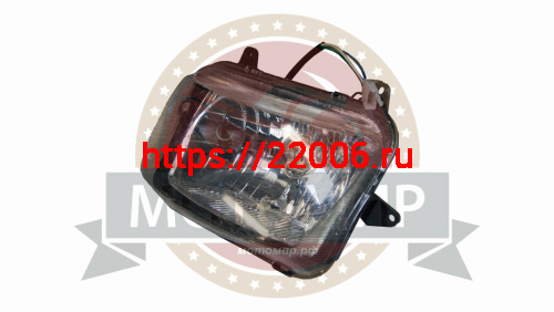 Фара YBR125 (прямоуг.) в сборе
