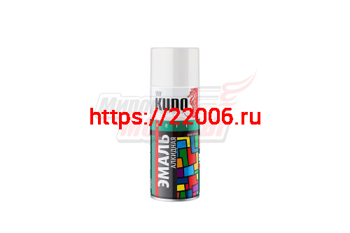 Краска аэрозоль белая глянцевая (KU-1001) KUDO (520мл)