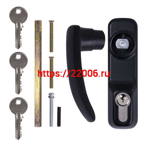 Ручка Fuaro (Фуаро) накладная AP.H-136 для узкопрофильных дверей с фиксацией ключом (для моделей 1700В и 1700С) фото 2 Ручка Fuaro (Фуаро) накладная AP.H-136 для узкопрофильных дверей с фиксацией ключом (для моделей 1700В и 1700С) фото 2