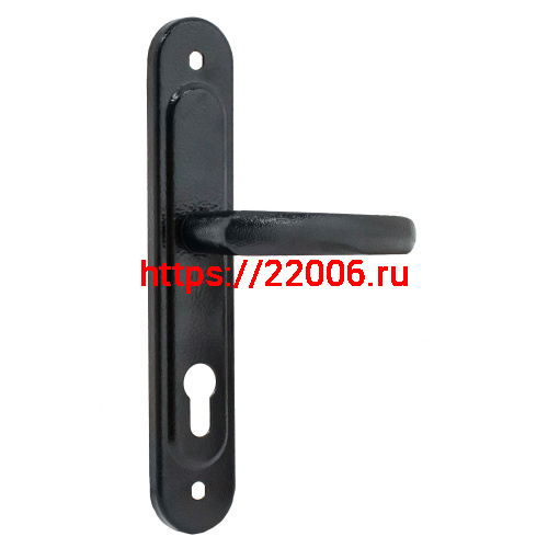 Ручка дверная Absolyute (Абсолют) на планке РФ1-85/08А (черный)