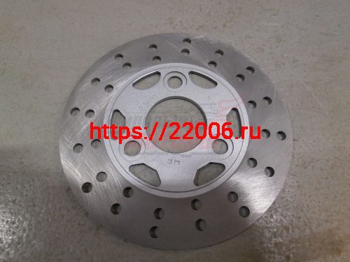 Диск тормозной FT50QT-3,QT-4A плоский(для ободов 10",внутрен.d=40 мм,внеш. D=155 мм,межос.расс.56мм)