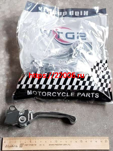 Рычаг муфты сцепления в сборе с креплением KAYO/TTR-125 откидной, хром Рычаг муфты сцепления в сборе с креплением KAYO/TTR-125 откидной, хром