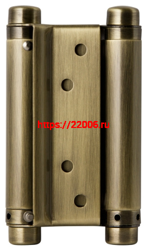 Петля Armadillo (Армадилло) пружинная двусторонняя BH586SS (125*86*1.5) AB (DAS SS 201-5") бронза