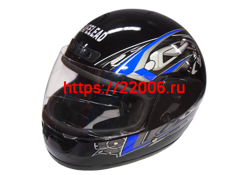 Шлем интеграл "Safelead" HF-101 NEW черный (Q19B)(Q29) размер XL