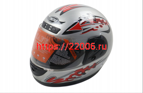 Шлем CONCORD XZF03 серебристый "XL(61-62)" (интеграл) фото 2 Шлем CONCORD XZF03 серебристый "XL(61-62)" (интеграл) фото 2