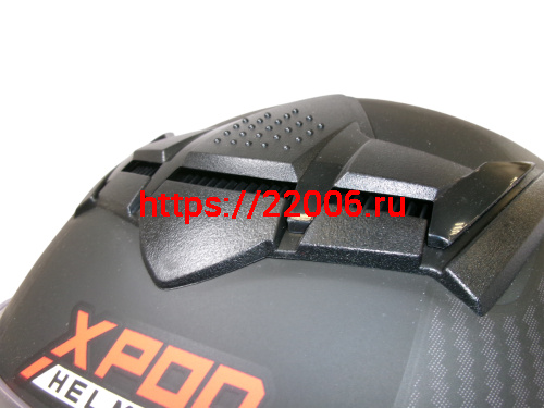 Шлем TVS RACING (Индия) XPOD DULL BLACK SILVER размер M фото 6