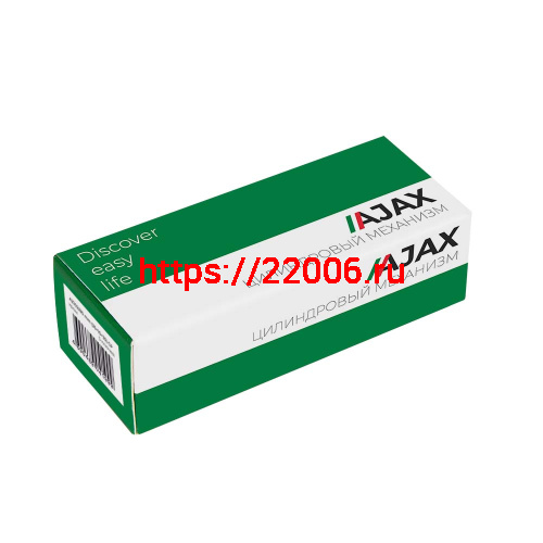 Цилиндровый Ajax (Аякс) механизм (AZ100/80) AZ1000Key80 (35+10+35) CP хром фото 2