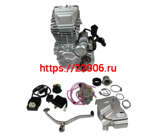 Двигатель 4т. 271 см3 175FMN, CB300RL, ZONGSHEN, 4х клап., эл+кик, возд охл 5 передач Двигатель 4т. 271 см3 175FMN, CB300RL, ZONGSHEN, 4х клап., эл+кик, возд охл 5 передач