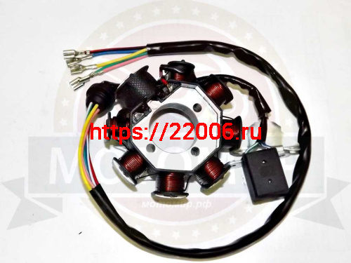 Зажигание 157FMI голое (без маховика) (статор СG/СВ125-250) (7+1 катушки) 3 отв. (1803104) (НАБОР) фото 2 Зажигание 157FMI голое (без маховика) (статор СG/СВ125-250) (7+1 катушки) 3 отв. (1803104) (НАБОР) фото 2