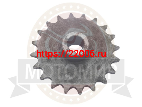 Звезда 20 зуб. (520) цепи, 15.875шаг, на вал d20мм, h24мм, шпонка 6мм, мотобуксировщик Звезда 20 зуб. (520) цепи, 15.875шаг, на вал d20мм, h24мм, шпонка 6мм, мотобуксировщик