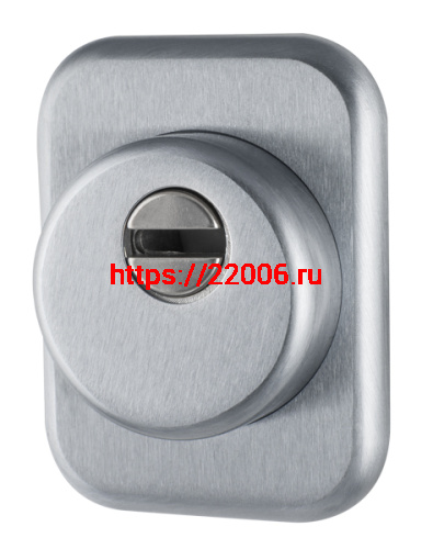 Броненакладка Armadillo (Армадилло) на ЦМ квадрат (от вырывания, 25 мм) ET/ATC-Protector 1-25(SQ) SC-14 Матовый хром