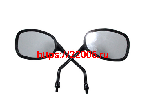Зеркала заднего вида №61 пластик овал стойка резьба М8 Зеркала заднего вида №61 пластик овал стойка резьба М8