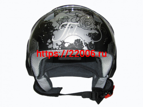 Мотошлем THH T-9 №3 matte black/silver (XS) Мотошлем THH T-9 №3 matte black/silver (XS)