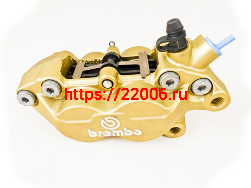 Суппорт JOG 2-х цилиндровый Brembo тюнинг золото Суппорт JOG 2-х цилиндровый Brembo тюнинг золото