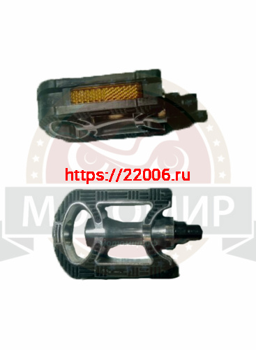 Педали Вело алюминий Comfort+противоскользящая поверхность 111х72мм. HUALONG (FP-910)