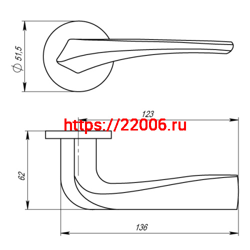 Ручка Armadillo (Армадилло) раздельная R.URS52.FLAME (FLAME URS) MWSC-33 итальянский тисненый фото 4 Ручка Armadillo (Армадилло) раздельная R.URS52.FLAME (FLAME URS) MWSC-33 итальянский тисненый фото 4