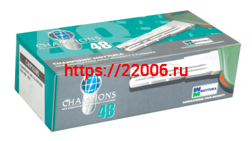 Цилиндровый механизм Mottura (Моттура) под вертушку (дл. шток) C48P313101 (62 мм/26+10+26), МАТ.НИКЕЛЬ фото 2