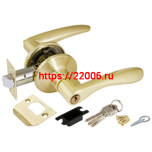 Ручка Punto (Пунто) защелка DK620 SB-ET (6020 SB-E) (кл./фик.) мат. золото