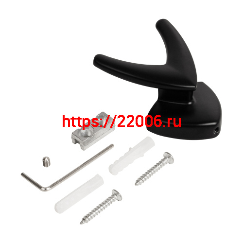 Крючок Ajax (Аякс) настенный MB-LM/K-003 BL черный фото 4