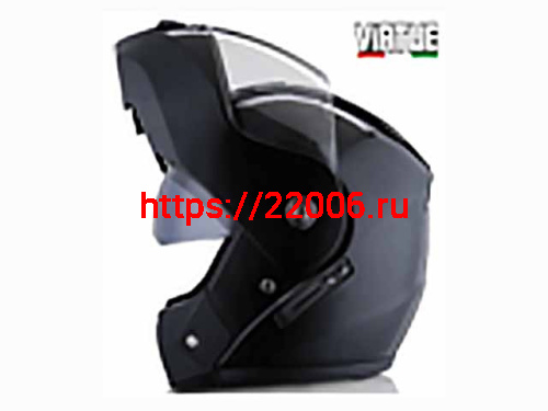 Мотошлем VIRTUE MD-903 трансформер с визором черный (XL) Мотошлем VIRTUE MD-903 трансформер с визором черный (XL)