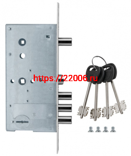 Замок Guardian (Гардиан) врезной сувальдный с задвижкой и защёлкой ЗВ 50.15, 4 кл. (длинный кл. 59 мм) /123:015/ фото 3