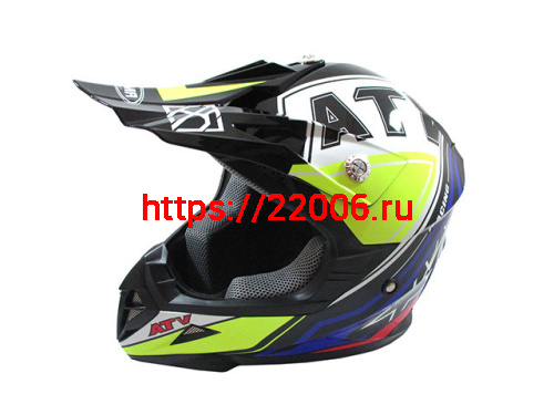 Мотошлем YM-915 черный/star (M)